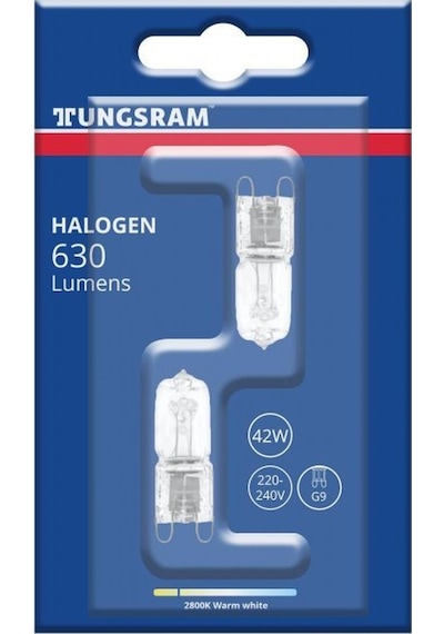 Tungsram 93113498 G9 42w 220-240v Halojen Ampül - G9 Fırın & G9 Aspiratör 2 Adet
