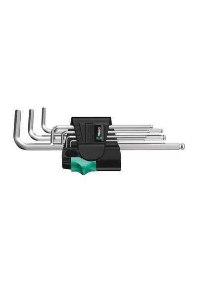 Wera 950/7 Hex-plus 1 Allen Anahtar Set, Metrik, Krom Kaplama