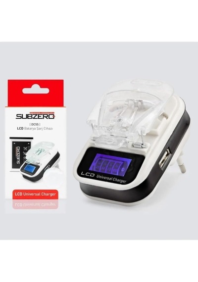 Subzero Lcd Akıllı Pil Şarj Aleti Subzero Dc55 Sbzrdc55