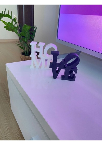 İkili Dekoratif Home Love Biblo, İkili Set Masaüstü Dekor