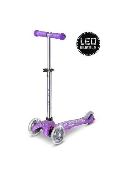 Micro Mini Micro 3 Tekerlekli Scooter Deluxe Fairy Glitter Led Purple