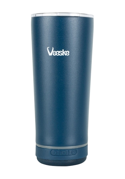 Vaeske 500 Ml Çelik Termos Bluetooth Hoparlör Mavi