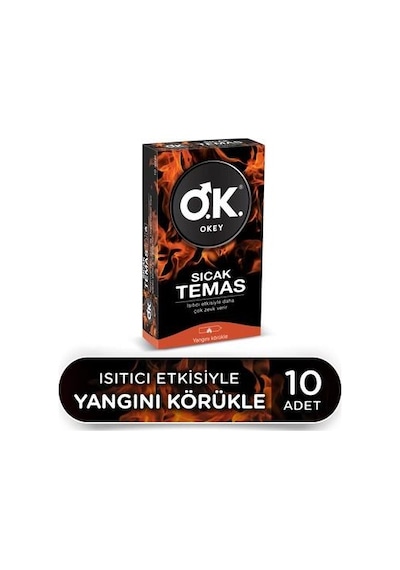 Okey Sıcak Temas Prezervatif 10 Lu