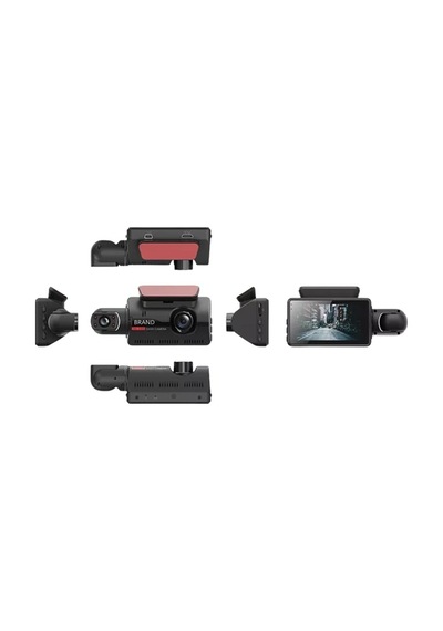 Çift Görüşlü Dashcam Gece Görüşlü 1080p Araç İçi Güvenlik Kamerası -