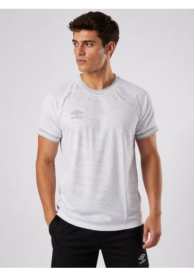 Umbro Vectör Training Erkek Beyaz Antrenman Spor Tişörtü Tf0613