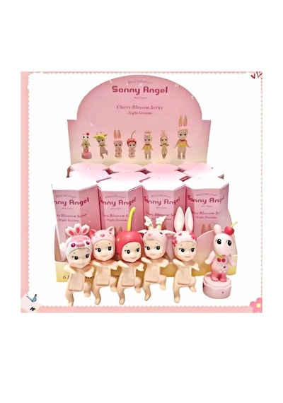 Sonny Angel Cherry Blossom Series - Night Version Mini Figür Koleksiyonluk Oyuncak Blind Box