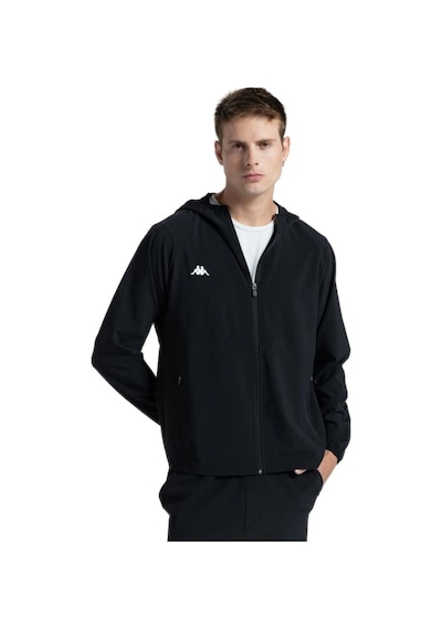 Kappa 361p44w Full Zip Hoodie Siyah Sweatshirt Siyah