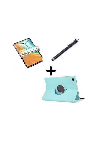 Honor Uyumlu Pad X8 101. İnç Kılıf Dönen Tablet Kilifi Ekran Koruyucu+kalem