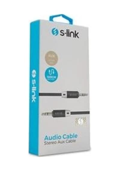 S-link Sl-sp70 1m Siyah 3.5mm Stereo Ses Kablosu Kdo