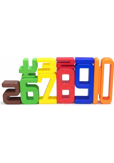 Renkli Sayılar 1 10 Eğitici Matematik Oyuncağı Montessori Uyumlu 3d Üretim
