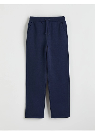 LC Waikiki Lcw Kids Lacivert Beli Lastikli Kız Çocuk Eşofman Altı Dark Navy
