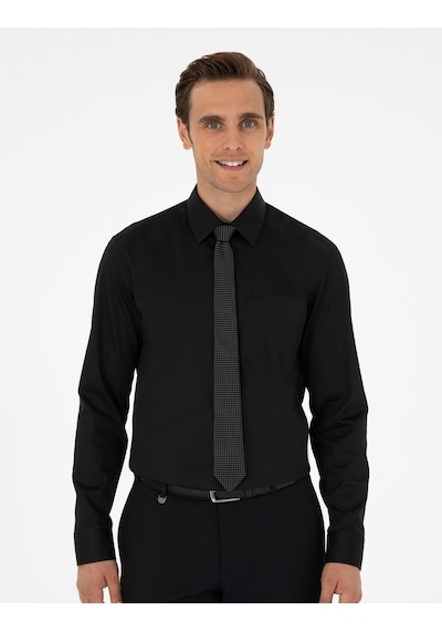 Pierre Cardin Erkek Siyah Gömlek Basic 50292536-vr046 Siyah