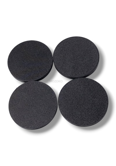 4'lü Set 56 Mm Dış Çap 52 Mm İç Çap Siyah Logosuz Jant Göbeği Kapağı
