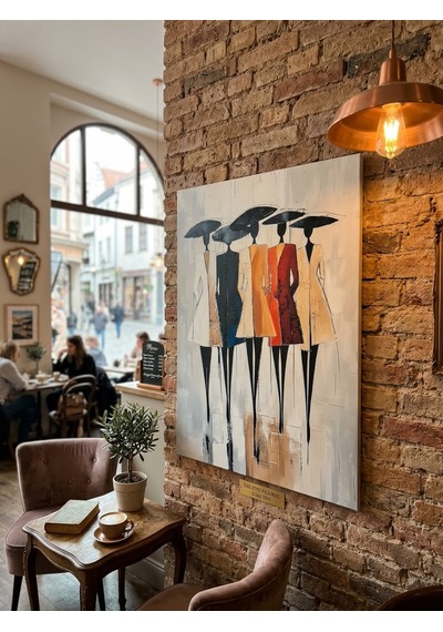 Tablo 60x90 Cm Büyük Boy Kafe Ve Salon Hediyelik Duvar Aksesuarı 1. Model