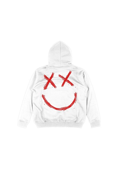 Startmore Adrift Hellboy Beyaz Oversize Unisex Kapüşonlu Sweatshirt Hoodie Beyaz
