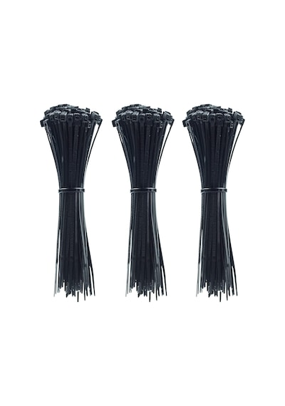 Gwest Siyah Kablo Bağı Plastik Cırt Kelepçe 3.6x200mm 100 Adet Siyah 3.6x200 Mm