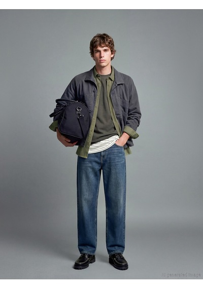 Lcw Jeans İndigo Wideleg Erkek Jean Pantolon