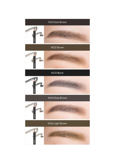 Missha Smudge Proof Wood Brow Bulaşmayan Kalıcı Doğal Kaş Kalemi Dark Brown