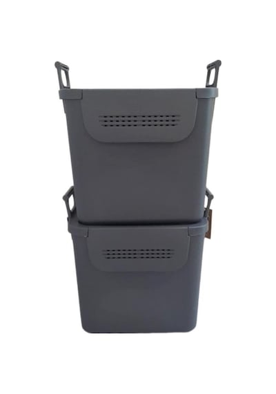 Geseus Motek Mybox 2x30 Litre Kulplu Çok Amaçlı Organizer Saklama Kutusu-mt-35 001