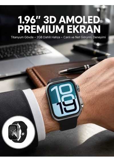 Rs12 Pro+ 2025 Serisi Özel Üretim Full Ekranlı Akıllı Saat Nabız Ve Uyku Takibi Bluetooth Arama  Güçlü Batarya