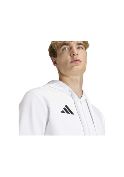 Whıte/black Adidas Erkek Futbol Kapşonlu Sweatshirt Ent26 Fz Hood Kf5943 beyaz
