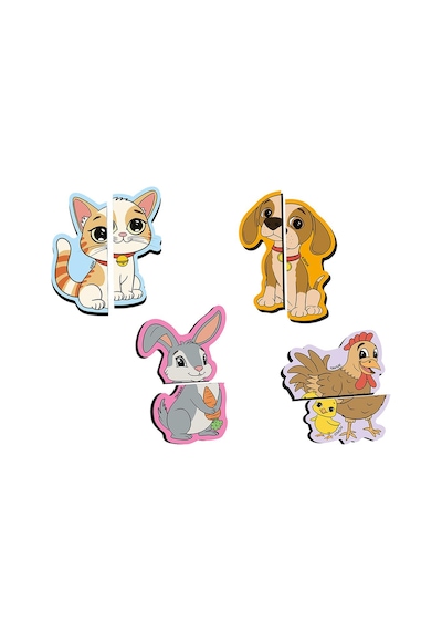 Mıknatıs Özellikli Eğlenceli Puzzle Çiftlik Hayvanları