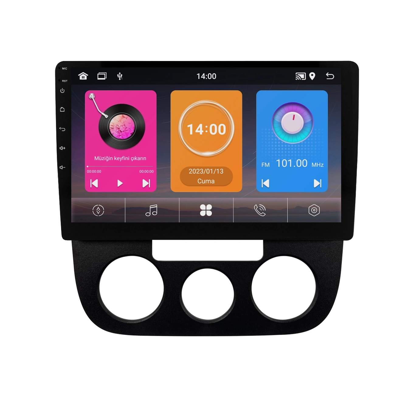 Volkswagen Jetta Android Multimedya Sistemi 2006-2010 Crv-4886xaa 10"