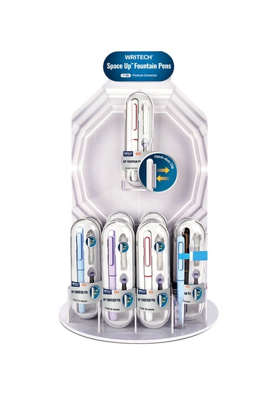 Wrıtech W-5156a1 Space Up Metal 0,7mm Versatil Kalem - 24'lü Stand 001 Siyah