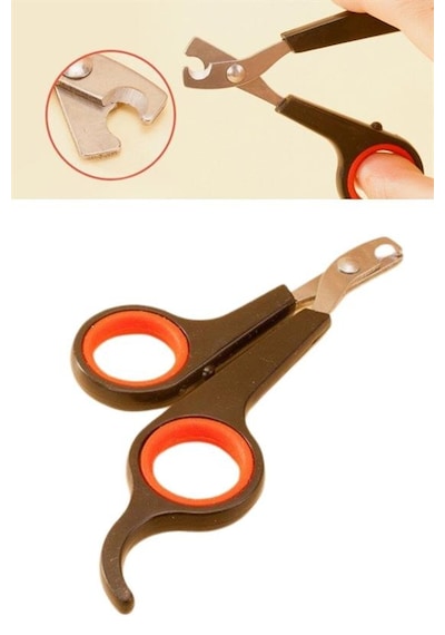 Go İthalat Küçük Çelik Uçlu Kedi Köpek Evcil Hayvan Tırnak Makası Pati Bakım Aleti Ergonomik Kaymaz