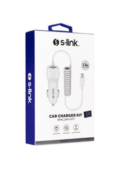 S-link Swapp Sw-c535 1 Usb + Micro Usb 12-24v 3.1a Kablolu Araç Şarj Cihazı Çok Renkli