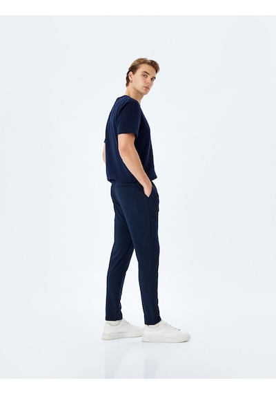 Koton Slim Fit Cep Detaylı Viskon Karışımlı Beli Bağcıklı Pantolon Lacivert 5sam40031hw Lacivert Koton Slim Fit Cep Detaylı Viskon Karışımlı Beli Bağcıklı Pantolon Lacivert 5sam40031hw Lacivert