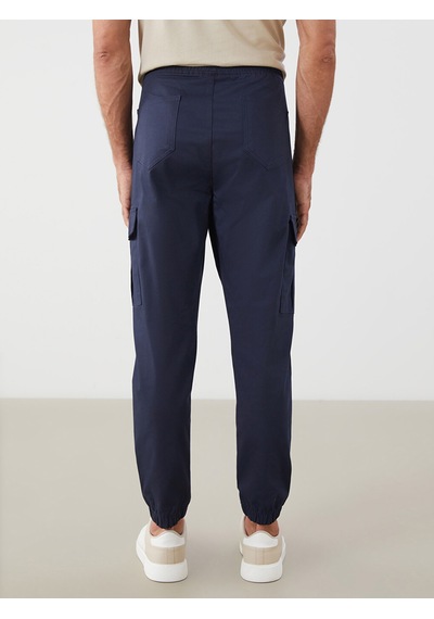 Lcw Eco Lacivert Slim Fit Erkek Kargo Pantolon