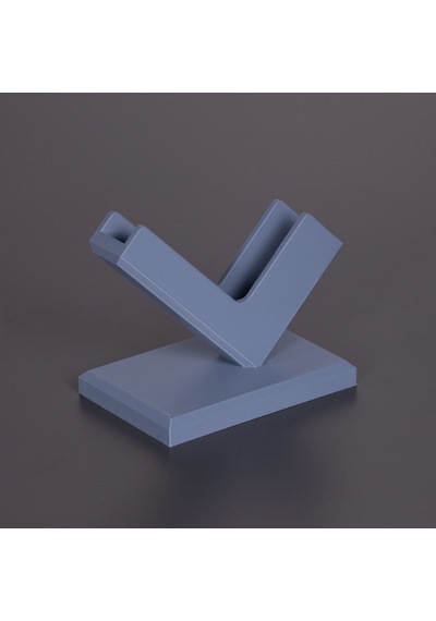 3d Baskı Kartvizit Standı Masaüstü Şık Ofis Organizer Kartlık Kart Tutucu Aparat Gri