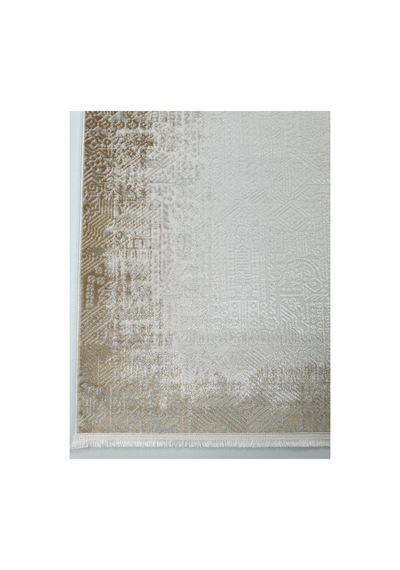 Merinos Vista Krem Renk Sarı Çerçeveli %100 Akrilik Yumuşak Dokulu Salon Oturma Odası Halısı 76337-70