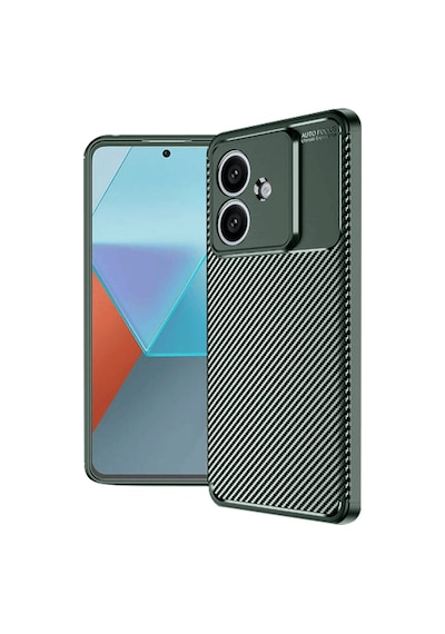 Coverzone Oppo A3 İle Uyumlu Silikon Kılıf Kamera Korumalı Karbon Tpu Brimstone Ultra Slim Fit Delux Haki