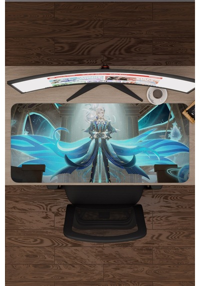 Neuvillette Genshin Impact Anime Gacha V4 - 90x40 Xxl Gaming Mouse Pad Fare Altlığı