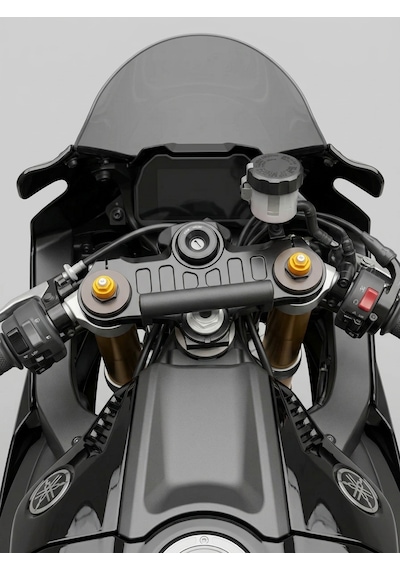Yamaha R7 Smart Bar - Telefon / Kamera Tutucusu Mat Siyah