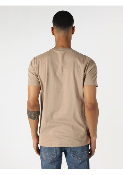 Colin'S Regular Fit Bisiklet Yaka Baskılı Gri Erkek Kısa Kol Tişört Cl1063152_Q1.V1_Tpe