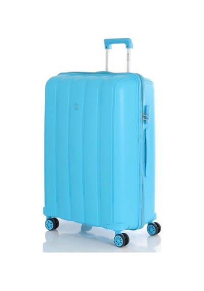 Mçs 3lü Set Kırılmaz Silikon Seyahat Valizi Bavulu V305 Açık Mavi