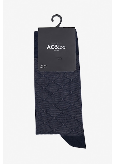 AC&Co / Altınyıldız Classics Erkek Lacı Grı Standart Fit Desenli Tekli Bambu Çorap Lacı Grı