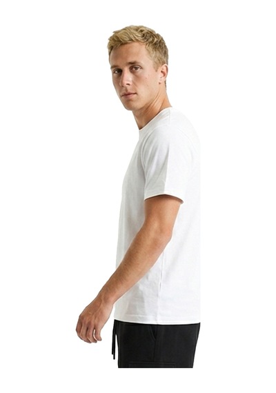 Sportive Bane Erkek Beyaz Günlük Stil T-shirt 26ye0017-kbyz