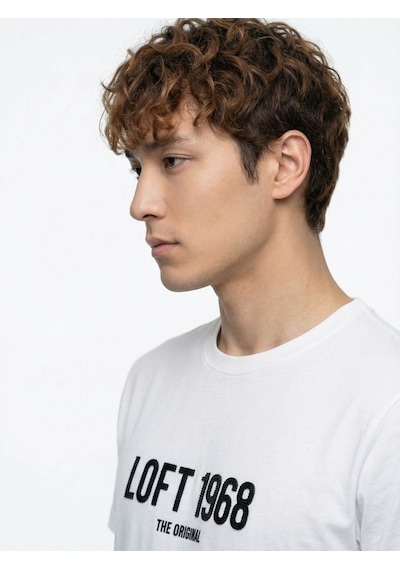 Loft Regular Fit Beyaz Erkek T-shirt Lf2042339