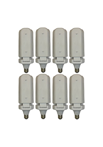 8 Adet Sorti 30w 270w Beyaz Işık E27 Duylu Kalın Duy Led Pervane Ampul