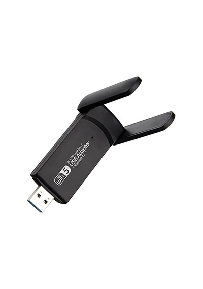 Adaptör Wifi Ağ Kartı Masaüstü Bilgisayar Pc İle Uyumlu 2,4g 5g Destekler 1300mbps Usb 3.0 Dual Band Usb Adapter 2,4ghz-5,82ghz Ac1300