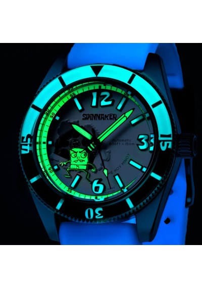 Spinnaker Fleuss Sp-5175-11 Spongebob Squarepants Doodlebob Limited Edition Otomatik Erkek Kol Saati Gri