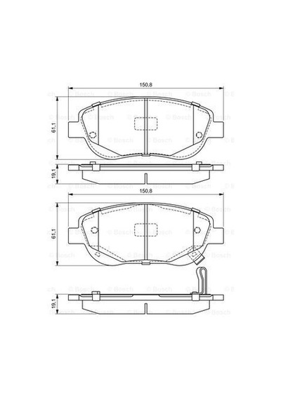 BOSCH 986494682 Ön Balata Toyota Uyumlu Avensis 1.6 2.0 2.2 D4D (2.09- Verso 2.2 D4D-2.2D (2.09-