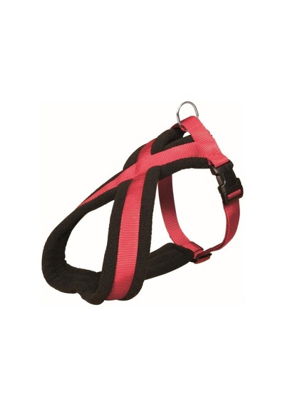Trixie Premium Köpek Yürüyüş Göğüs Tasması M 45-80 Cm / 25 Mm Kırmızı Açık Gri