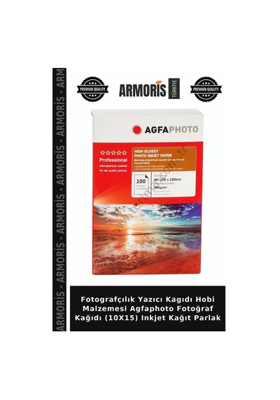 Fotografçılık Yazıcı Kagıdı Hobi Malzemesi Agfaphoto Fotoğraf Kağıdı 10x15 Inkjet Kağıt Parlak