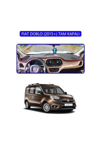 Fıat Doblo 2015+ Tam Kapalıtorpido Koruma Halısı Mavi Kenar