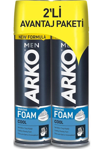 Arko Men Tıraş Köpüğü Cool 2 x 200 ML